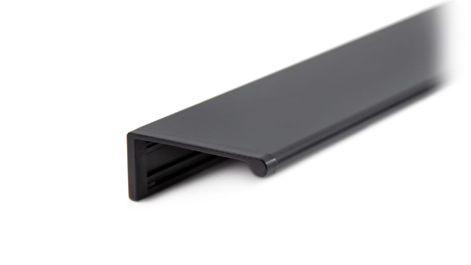 Мебельная ручка AL, 3000 мм, BL - Матовый чёрный