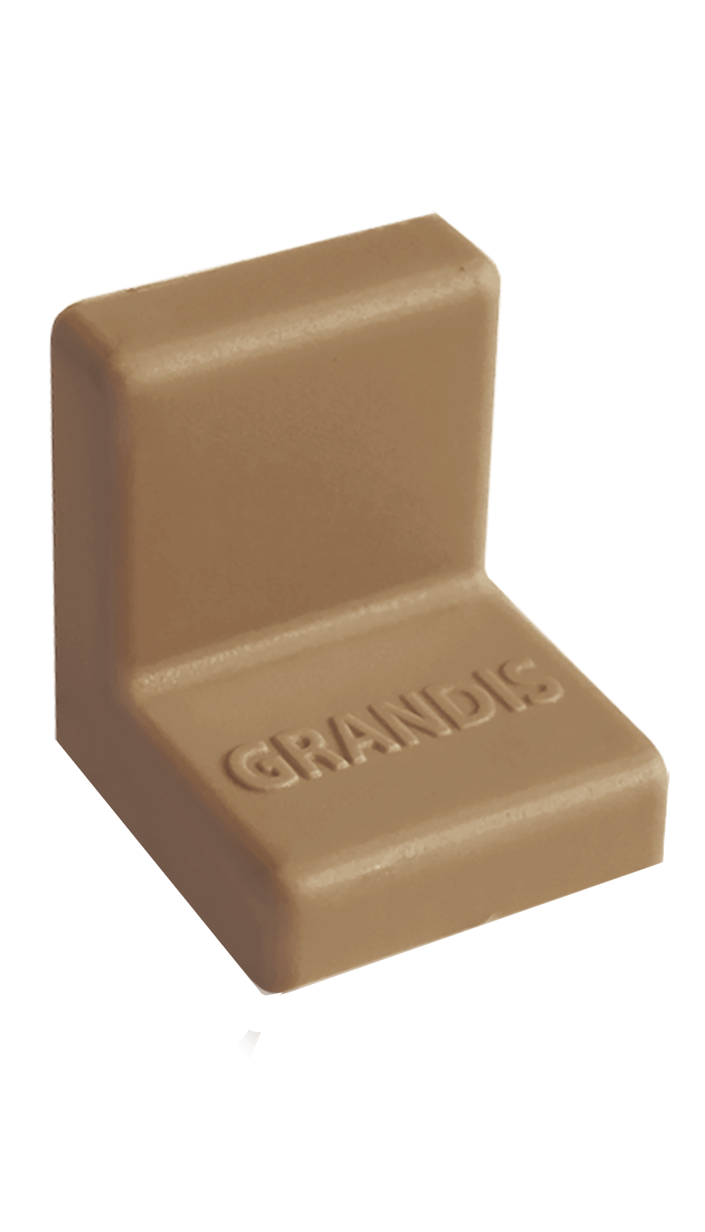 Уголок Grandis малый пластиковый орех 20х20