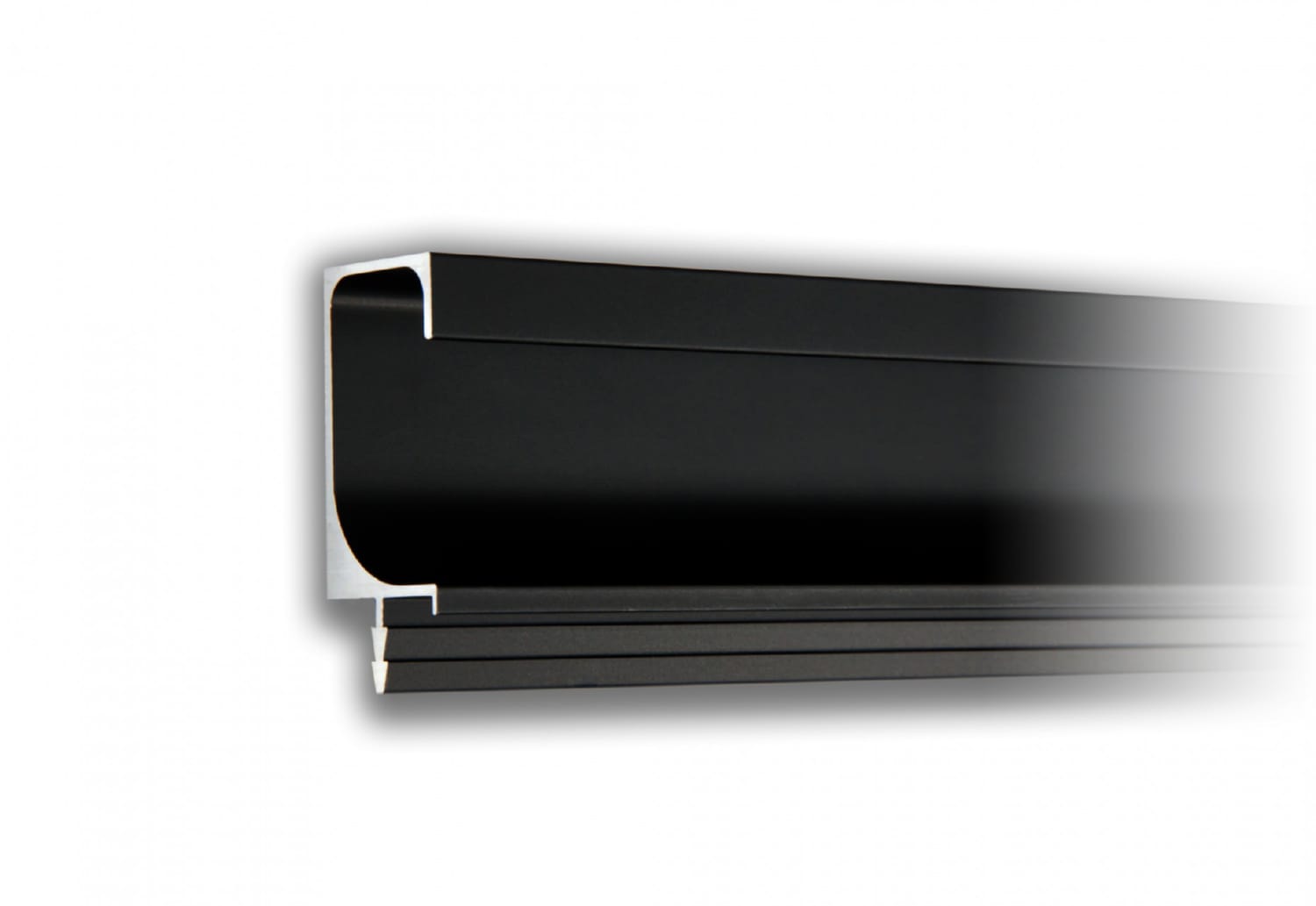 Мебельная ручка С-LINE, 3000 мм, BL - Матовый чёрный