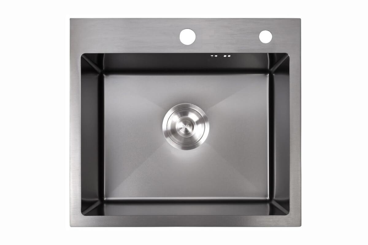 43*48 Металлическая мойка графит AMALET