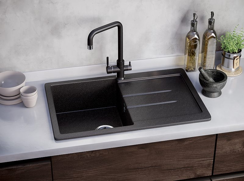 Смеситель Ulgran Ультра-чёрный