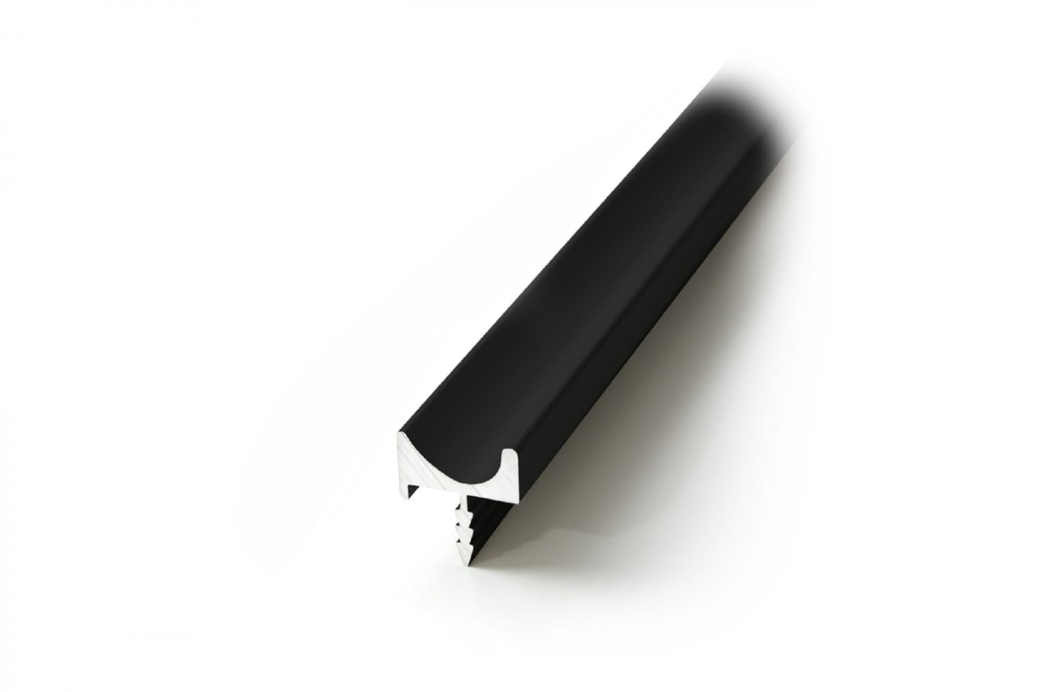 Мебельная ручка U-LINE, 3000 мм, BL - Матовый чёрный