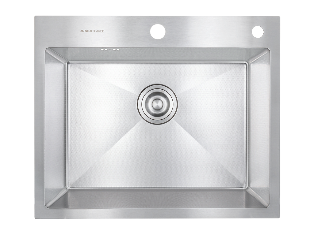 58*48 HONEY Металлическая мойка AMALET САТИН