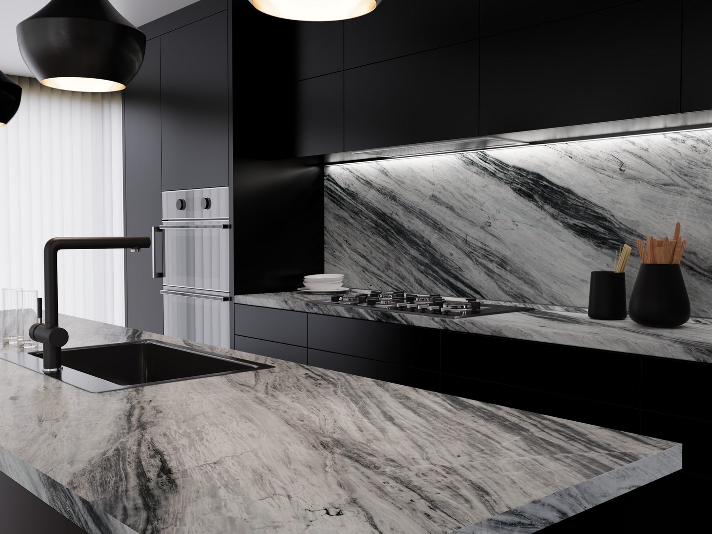 Столешница 8040/SL Crystal marble 4200х600х40