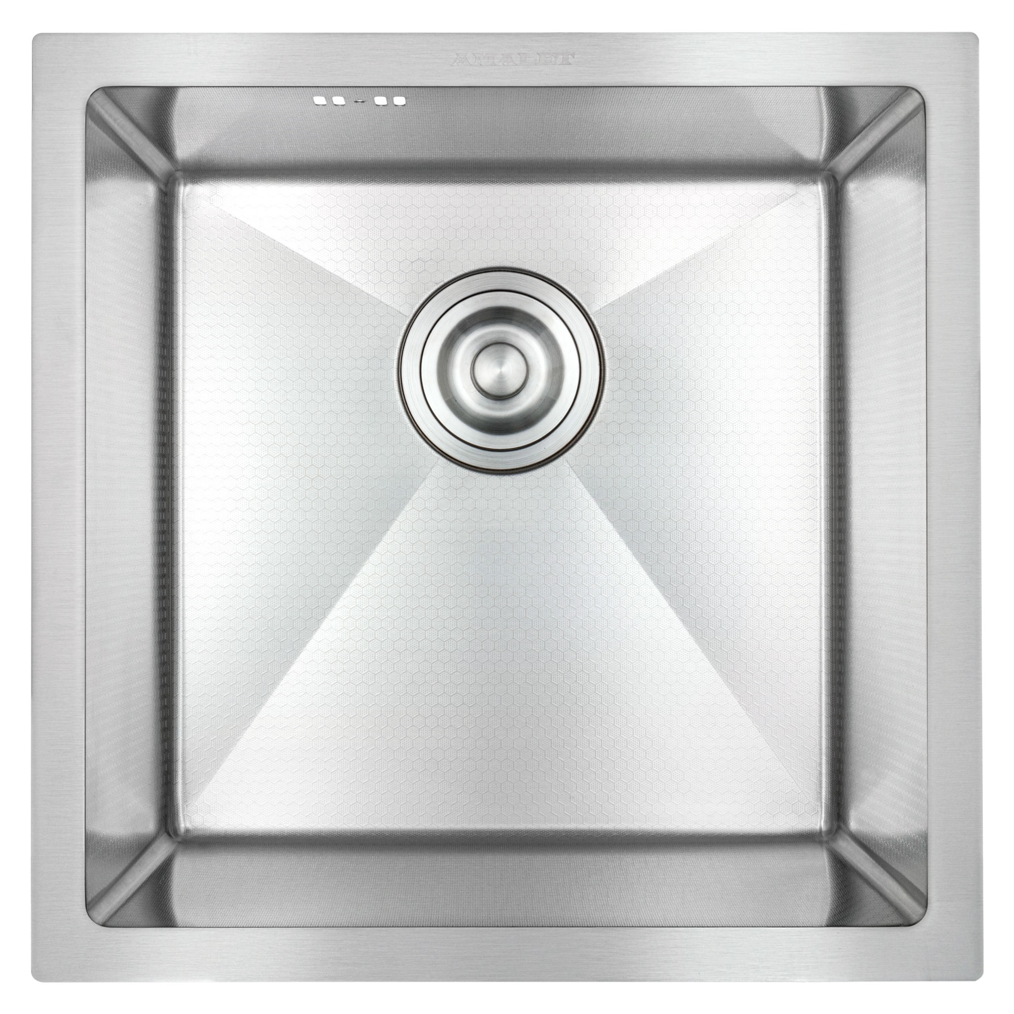 44*44 HONEY Метал.мойка подстольного монтажа AMALET САТИН