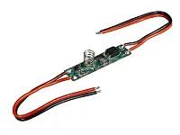 08.800.00.357 Сенсорный выключатель  DPs-3W встраиваемый, с пружиной, с проводами 10см, max 12В/60Вт; 24В/120Вт, max 5А, 42*10мм