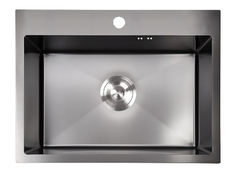 58х48 Металлическая мойка графит AMALET