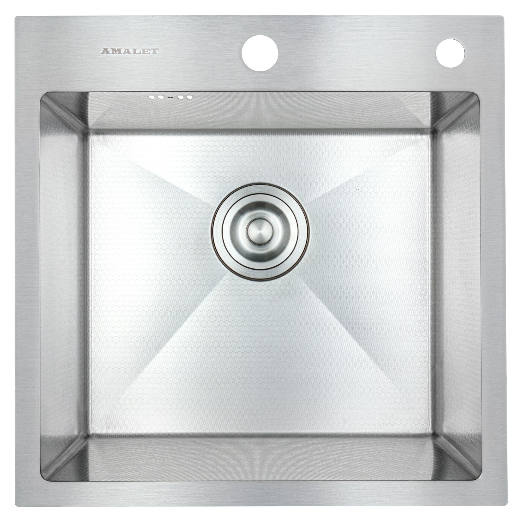 48*48 HONEY Металлическая мойка AMALET САТИН