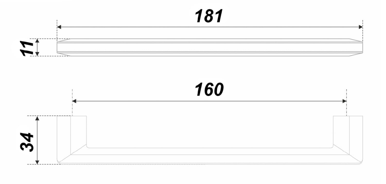 Мебельная ручка ARCADA