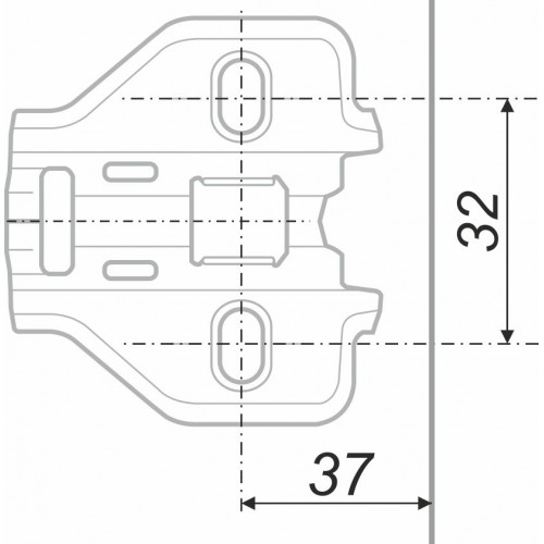 Мебельная петля profi h306a02 без ответной планки