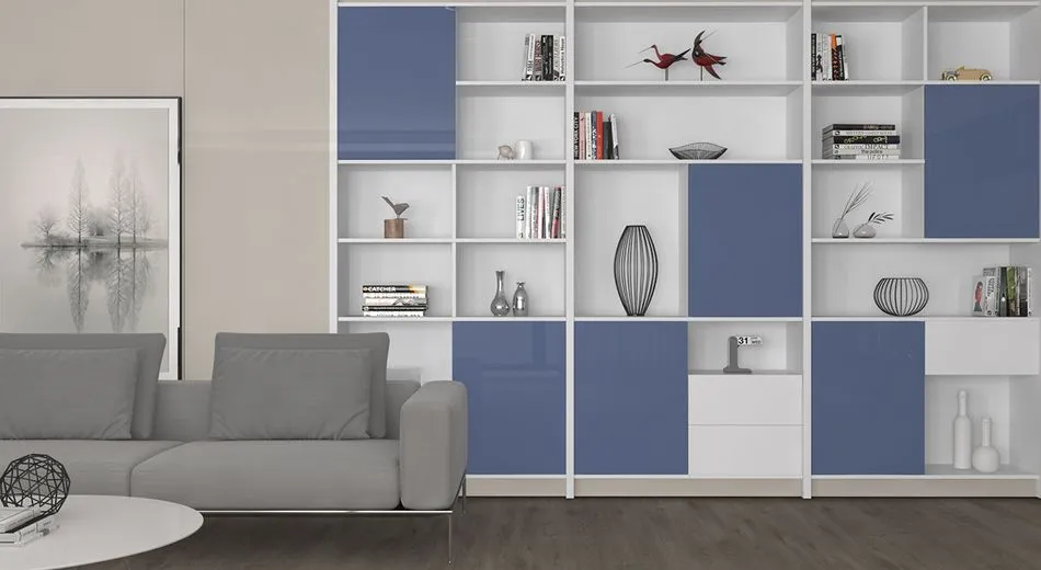 Голубой металлик 689 МДФ 2800*1220*18 глянец AGT