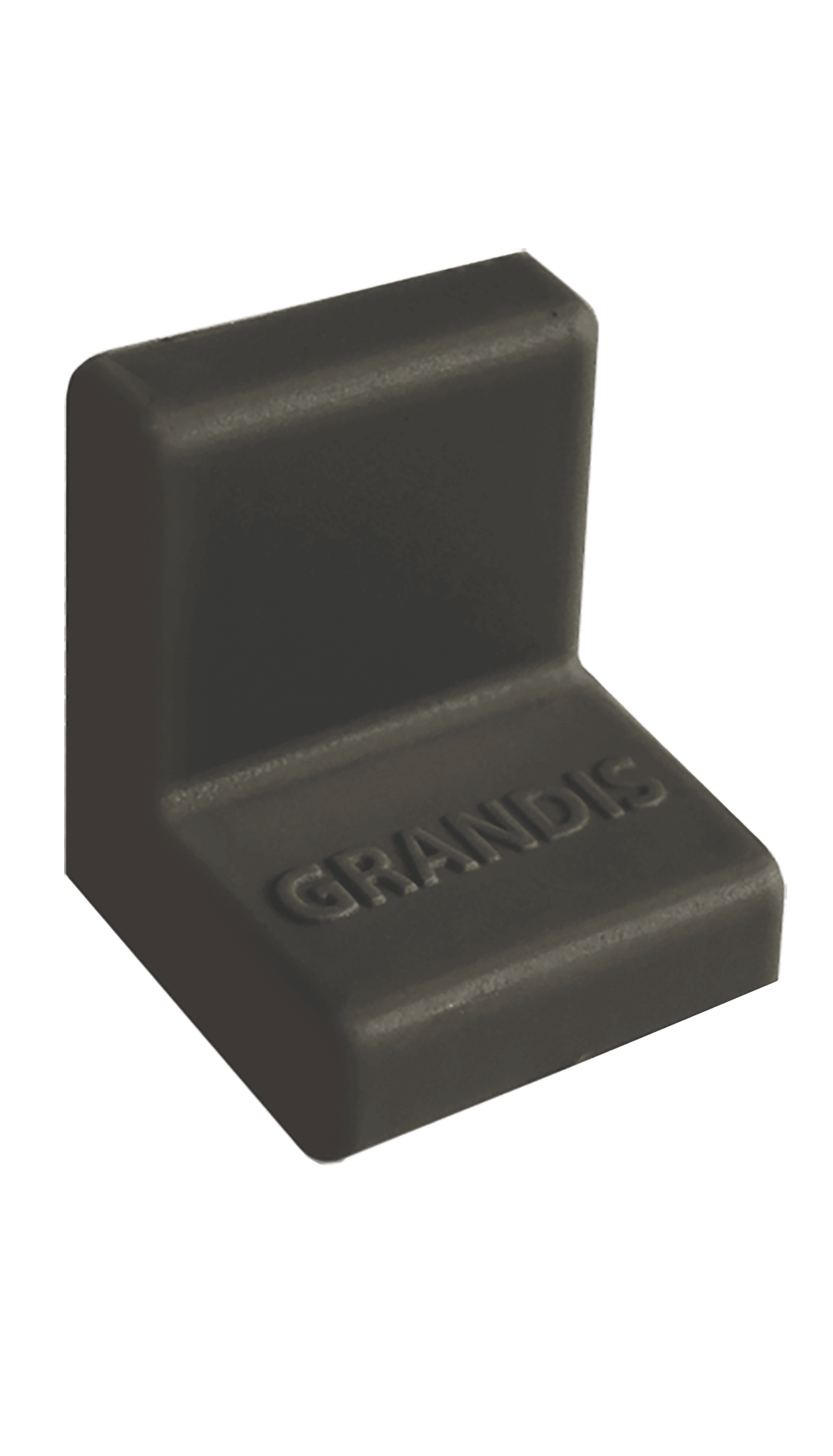 Уголок Grandis малый пластиковый черный 20х20