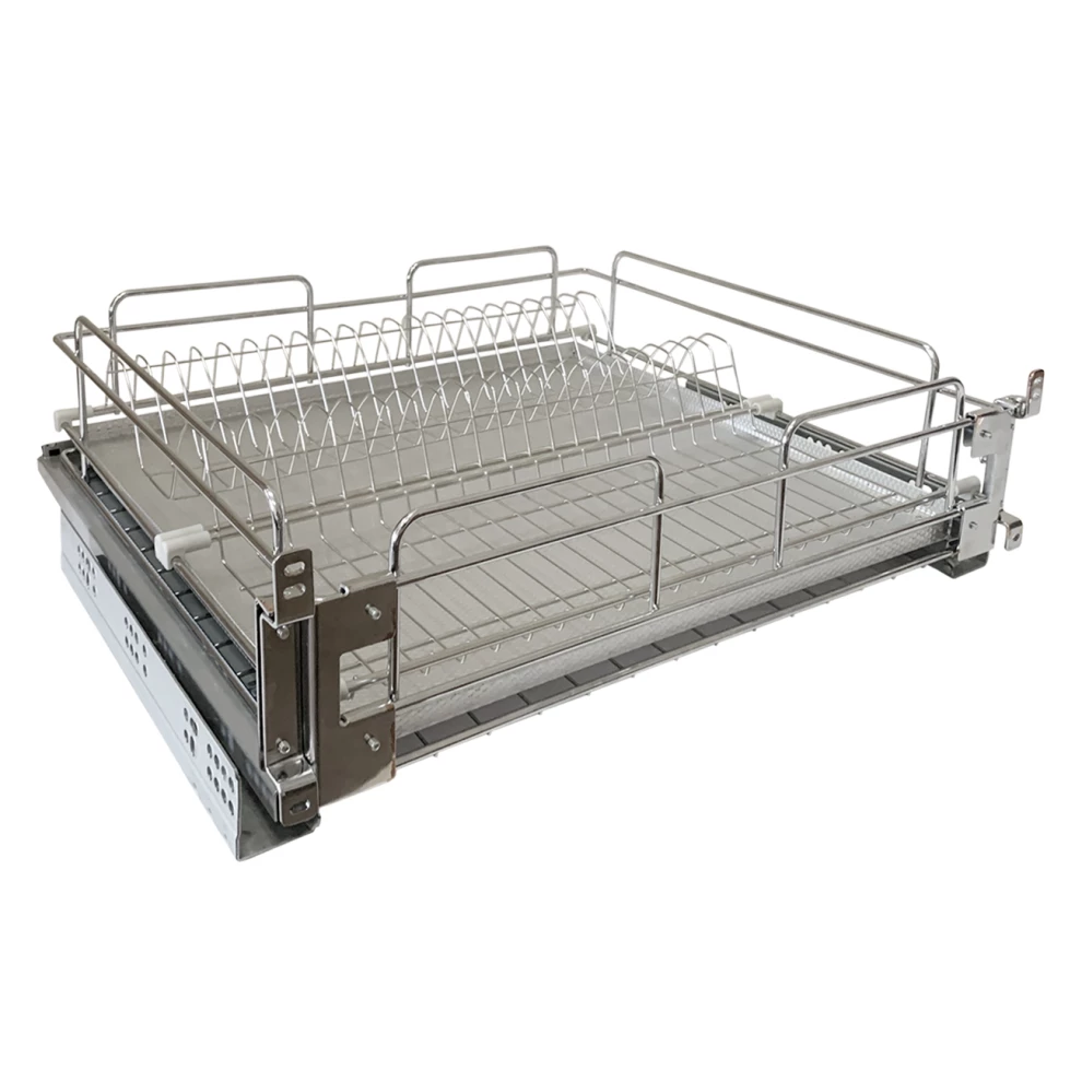 Сушка для посуды в нижнюю базу 800мм НЕРЖ. с доводчиком Калибра 880N