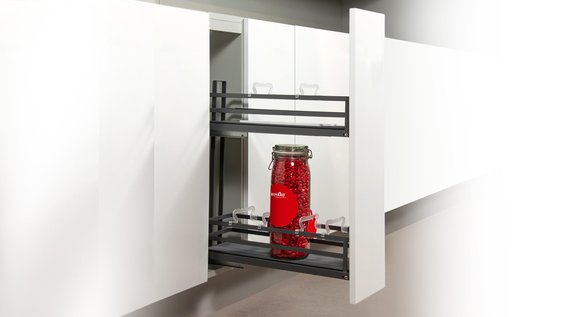 Корзина 150мм, Левая FLORA PUSH