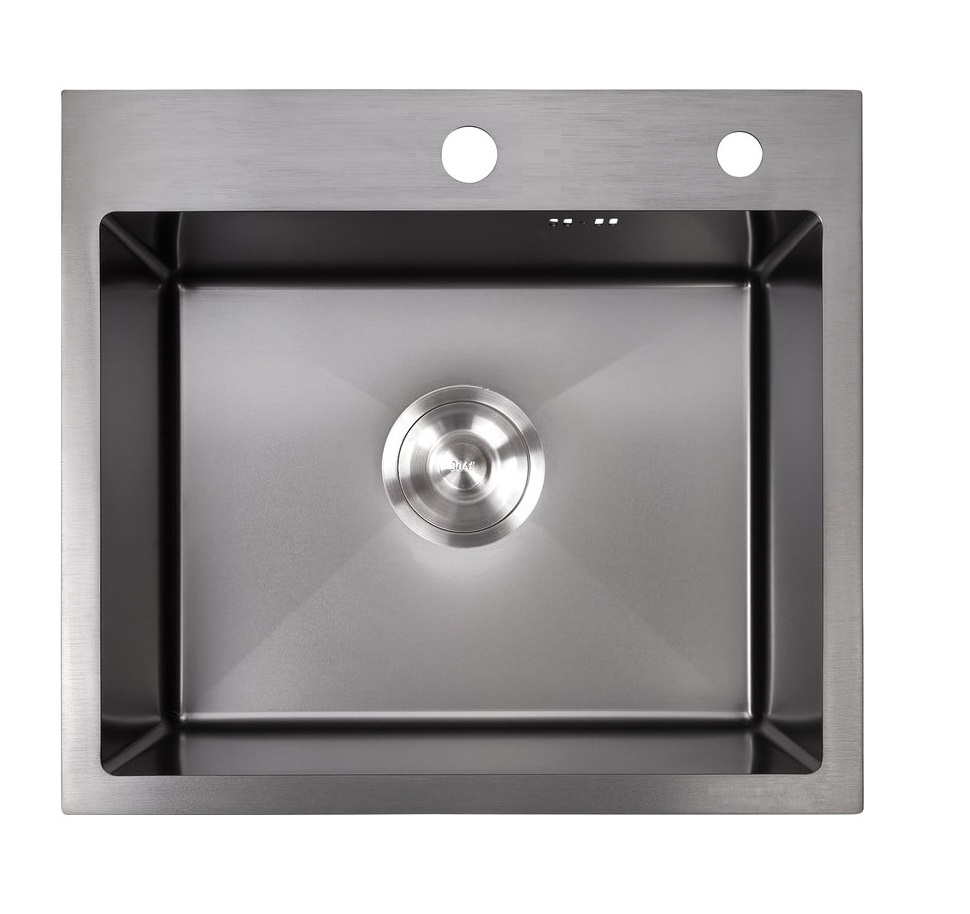 48*48 Металлическая мойка графит AMALET