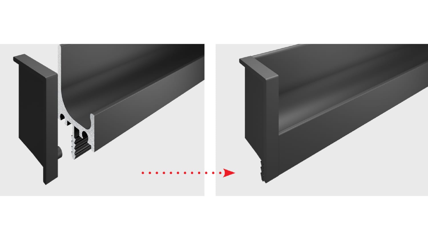 Заглушка боковая ZnAl L-LINE