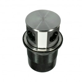 11.800.02.001 Блок розеток выдвиж.вертик. POP UP LIFT, 4 розетки EURO верх нерж.сталь,розетки черные