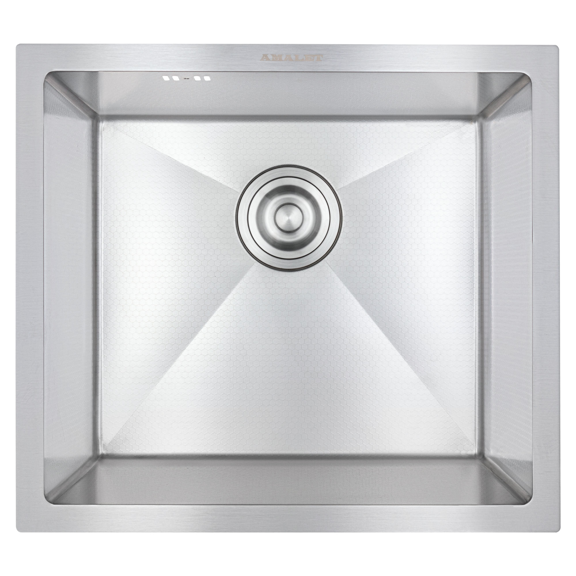 49*44 HONEY Метал.мойка подстольного монтажа AMALET САТИН