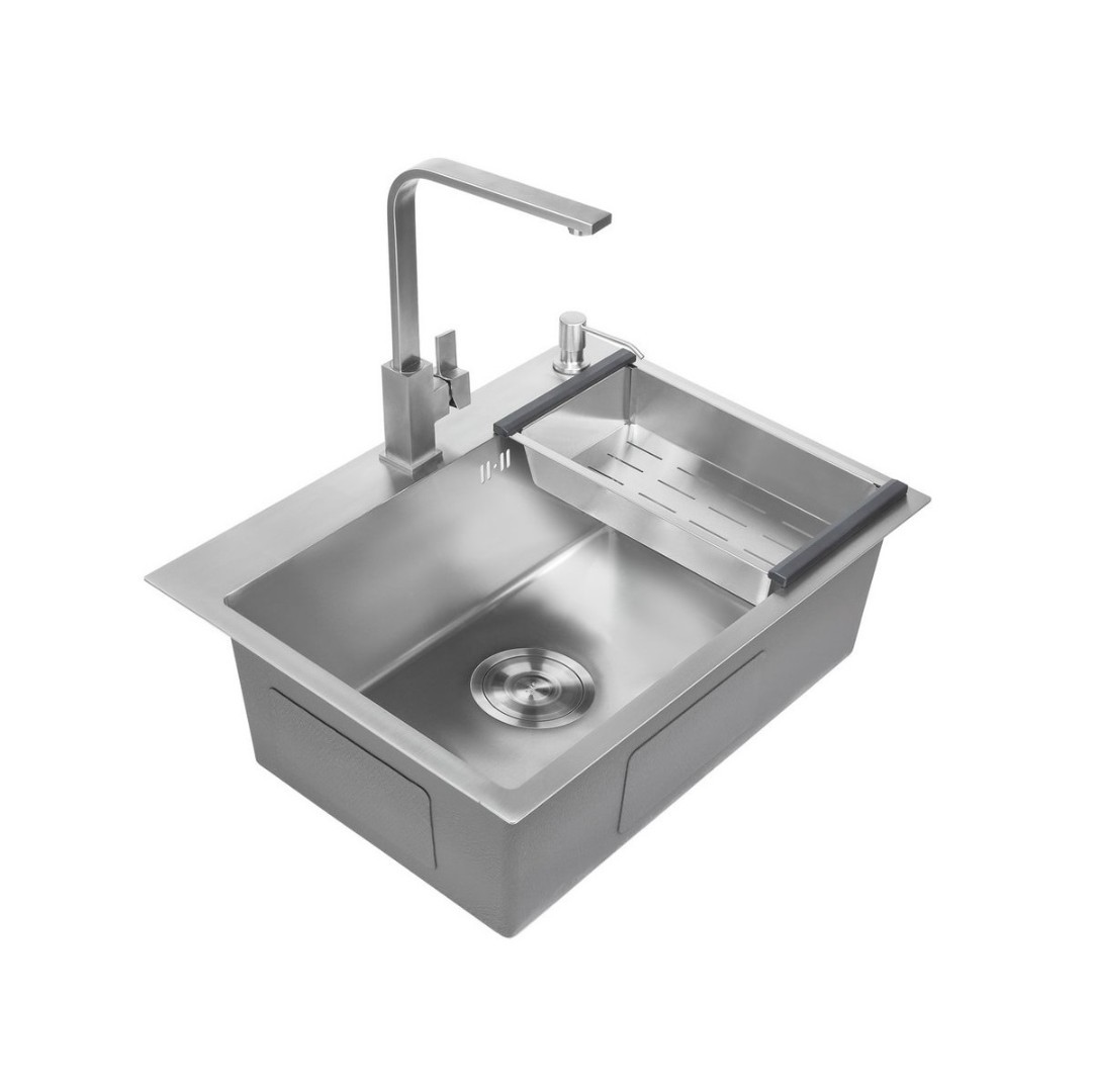 60*48 Металлическая мойка сатин AMALET