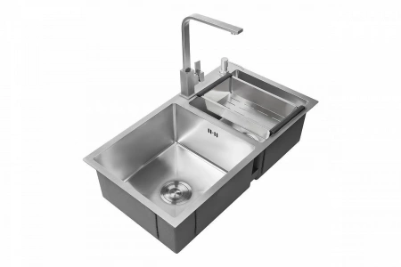 78*48/1,5 Металлическая мойка сатин AMALET