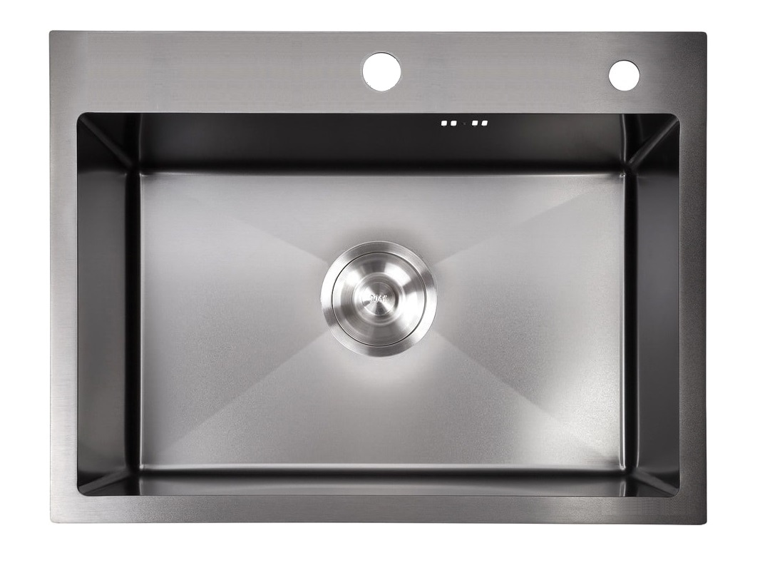 58*48 HONEY Металлическая мойка AMALET ГРАФИТ