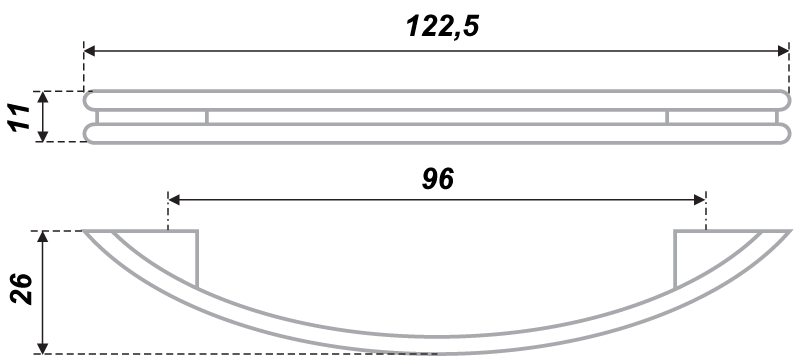 Мебельная ручка AL