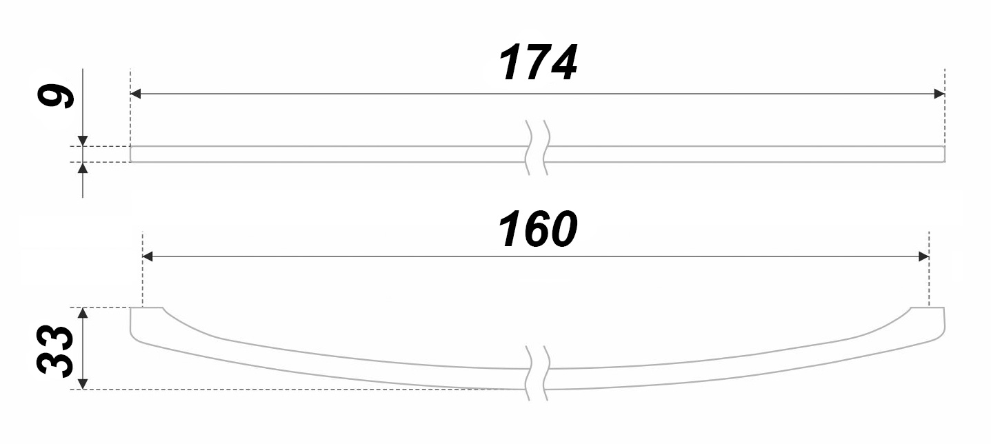 Мебельная ручка COSTA