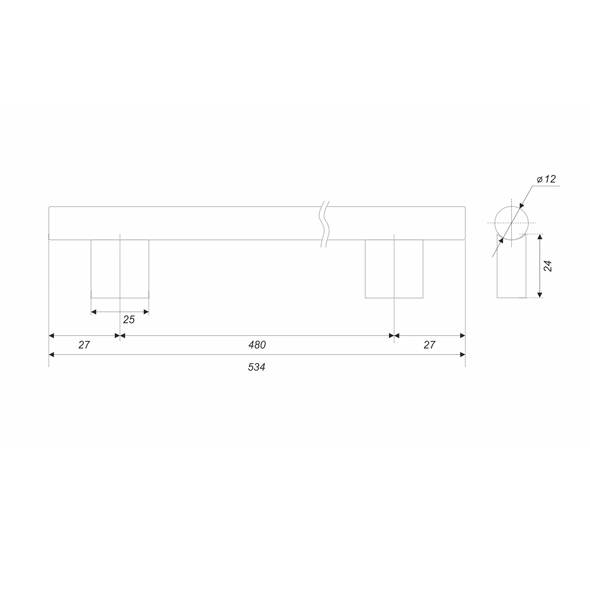 Ручка мебельная AL ROCK