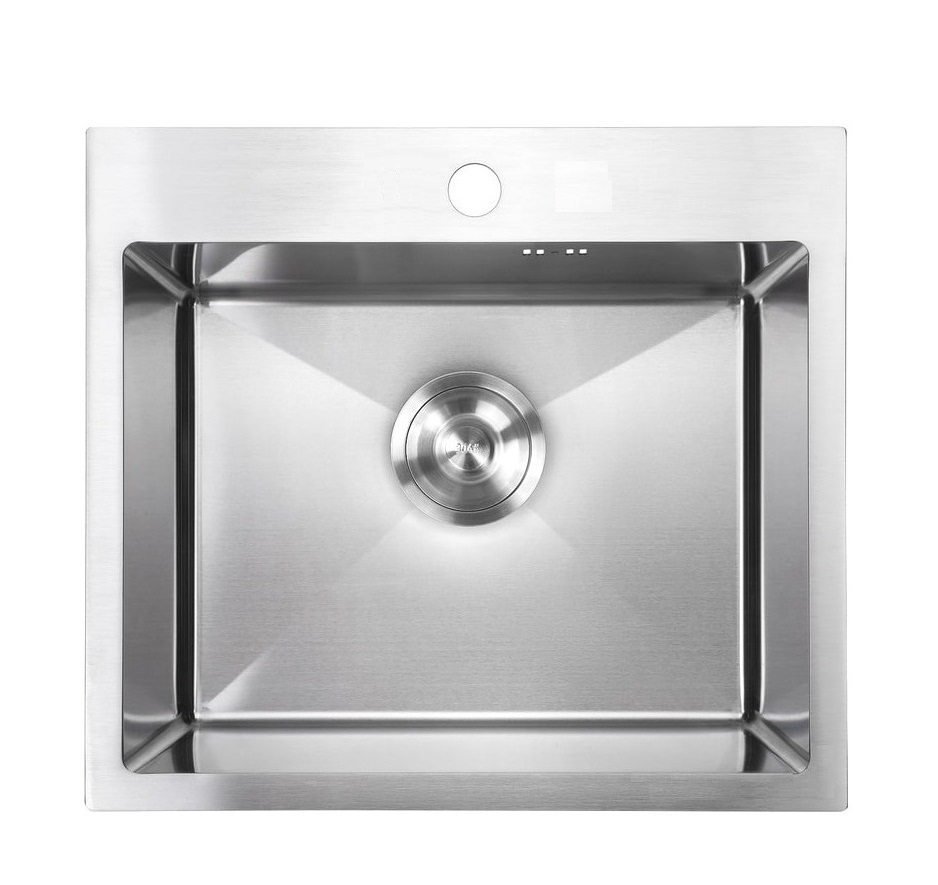 58х48 Металлическая мойка сатин AMALET