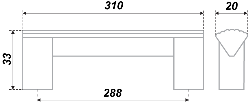 Мебельная ручка AL